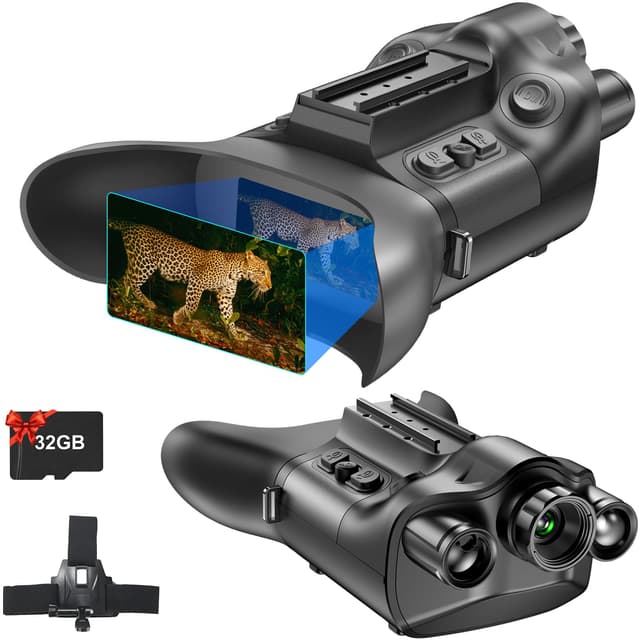 🌌 Dowesyeen Digitales 4K Nachtsichtgeräte Kopfmontage mit Entfernungsmesser