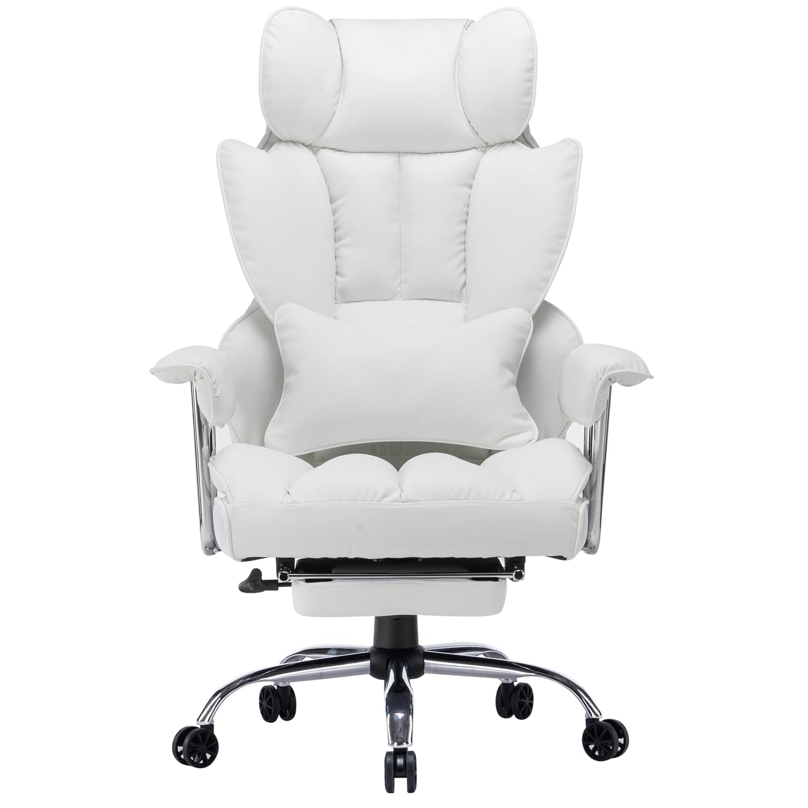 🪑 Efomao Bürostuhl Ergonomisch mit Fußstütze und Lendenwirbelstütze