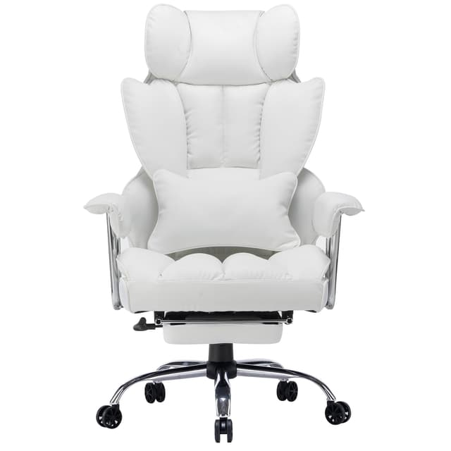 🪑 Efomao Bürostuhl Ergonomisch mit Fußstütze und Lendenwirbelstütze
