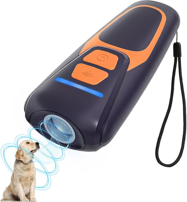 🐶🔇 Anti-Bell-Gerät für Hunde - Ultraschall-Abschreckungsgerät - Schwarz&Orange