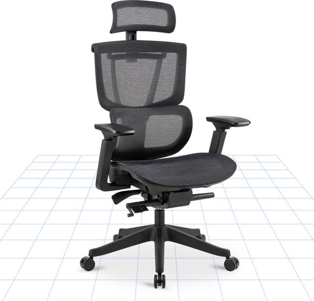 🪑 FlexiSpot Ergonomischer Bürostuhl: Innovativer Arbeitsstuhl mit 4D-Armlehnen und Lendenstütze