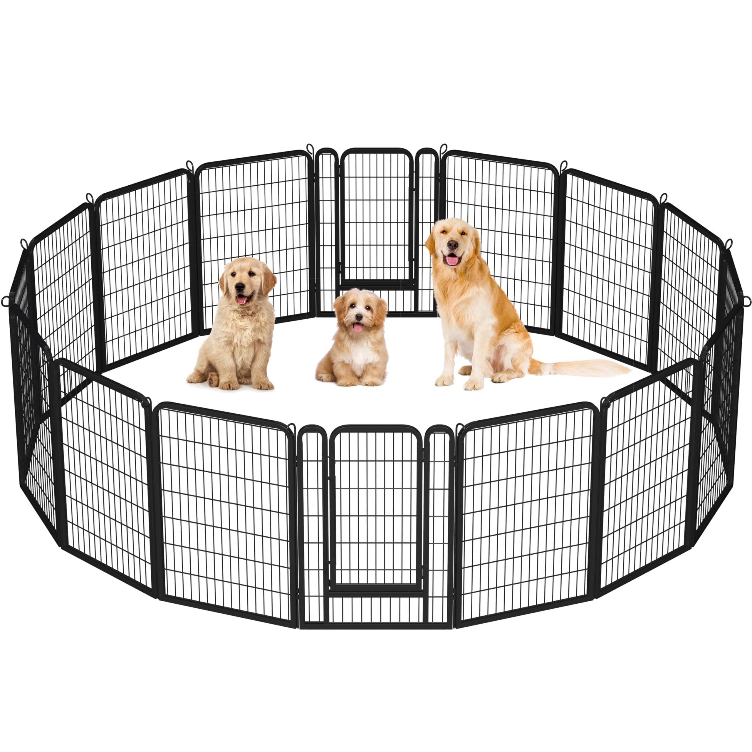 🐕‍🦺 Yaheetech Welpenauslauf 16-teilig 100cm Hoch 🐶