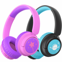 🎧 iClever Bluetooth Kopfhörer Kinder 2Pack: 60 Std Akku, Stereo-Sound, Typ-C, Bluetooth 5.4