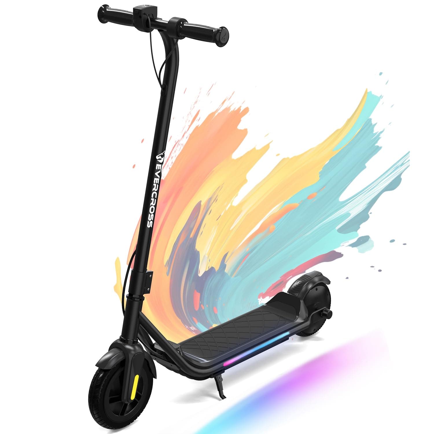 EVERCROSS E6 Elektroroller für Kinder - Leichter E-Scooter mit 7-farbigen Lichtern 🛴