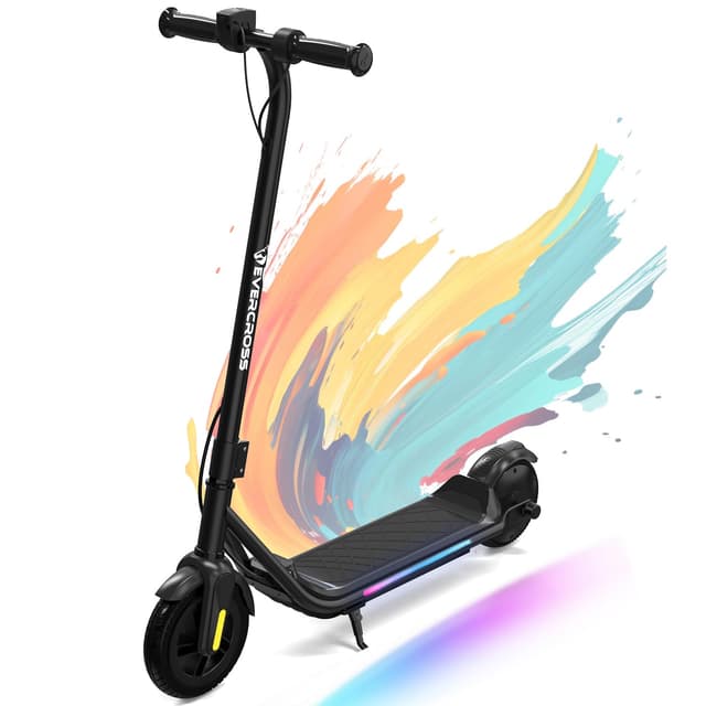 EVERCROSS E6 Elektroroller für Kinder - Leichter E-Scooter mit 7-farbigen Lichtern 🛴