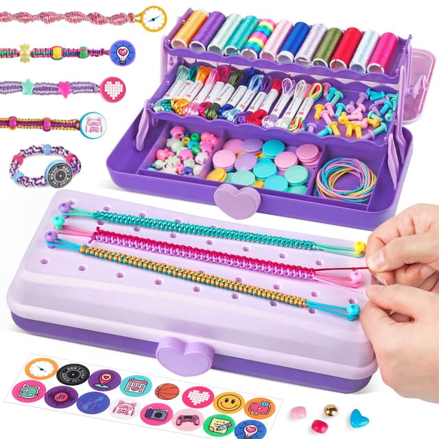 Freundschaftsarmband-Bastelset für Mädchen 🎨 Kunst und Handwerk für Kinder