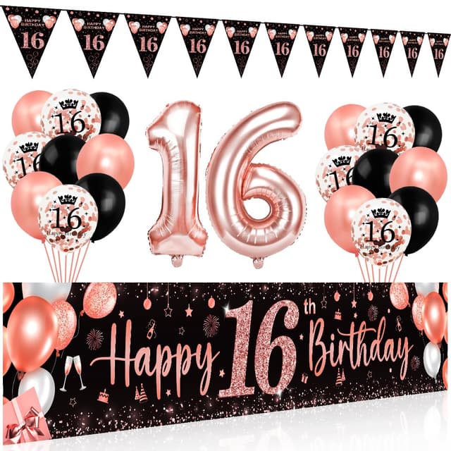 Bluelves Deko 16. Geburtstag Mädchen 🎉