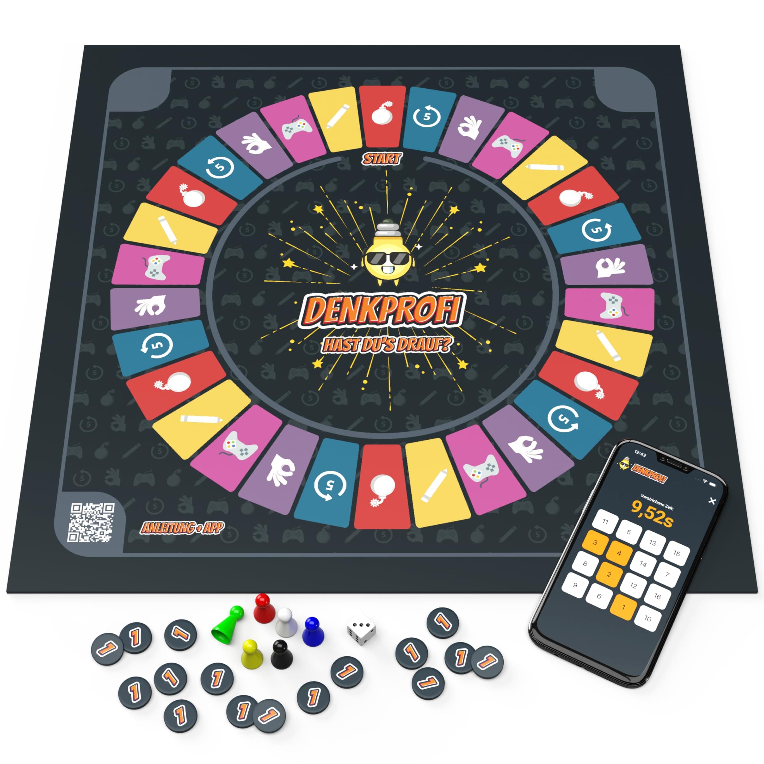Denkprofi – Das Brettspiel mit App 🎲📱🎉