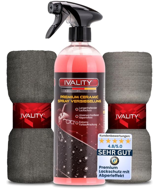 IVALITY® Ceramic Versiegelung Auto mit Abperleffekt 750ml 🚗💦