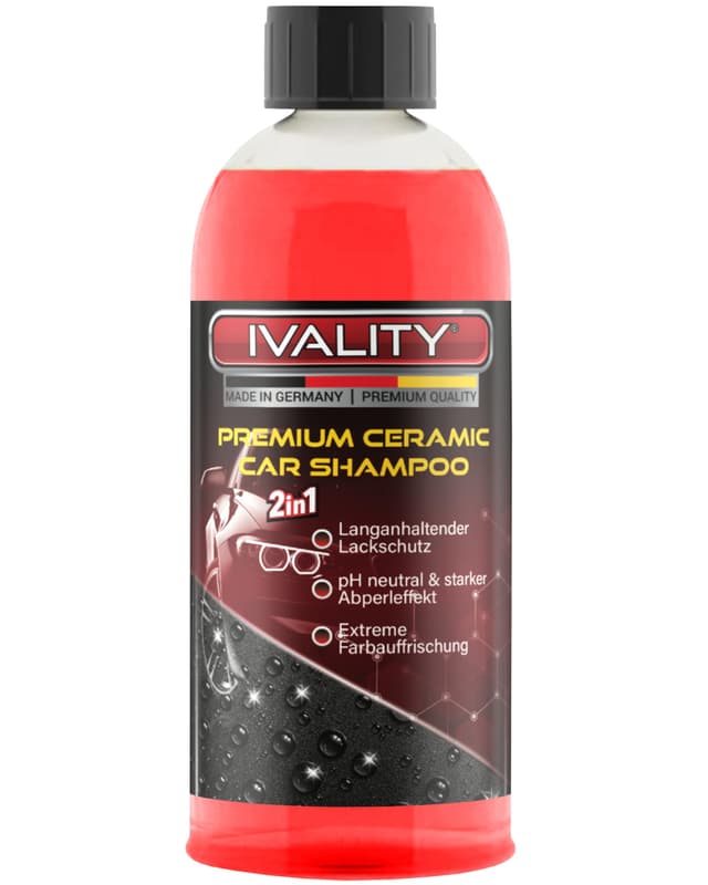 IVALITY® Auto Shampoo mit Abperleffekt - 2in1 Keramik Shampoo Ceramic Shampoo 🚗✨