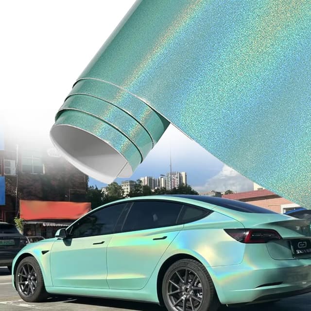 Blueshyhall Autofolie Grün Glitzer 🚗🎨