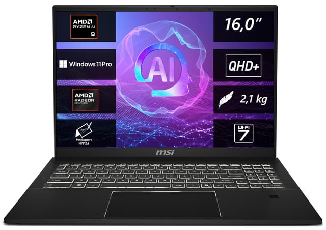MSI Summit A16 AI+ Business Laptop mit AMD Ryzen AI 9 365 Prozessor und 32 GB RAM 😎🚀