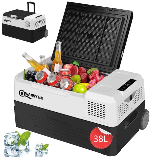 🌟 WANNYTON Elektrische Kompressor Kühlbox 38L 🚗❄️