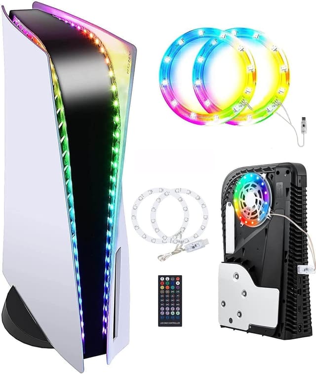 RGB-LED-Lichtleiste für PS5 Pro/Slim Konsole 🎮