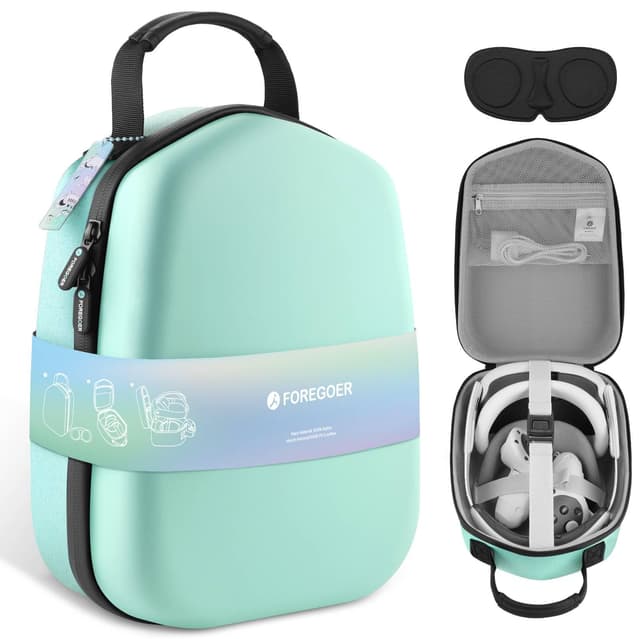 🎮 FOREGOER Hart Tragetasche für Oculus Meta Quest 3/Quest 3S/Quest 2/Vision Pro 🎒