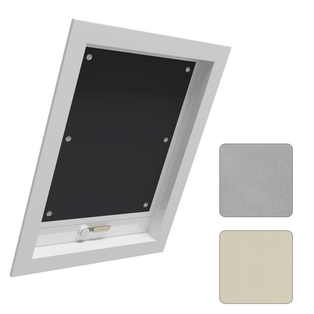 WOLTU Thermo Dachfenster Rollo ohne Bohren Sonnenschutz Verdunkelungsrollo mit Saugnäpfen 🌞🏡
