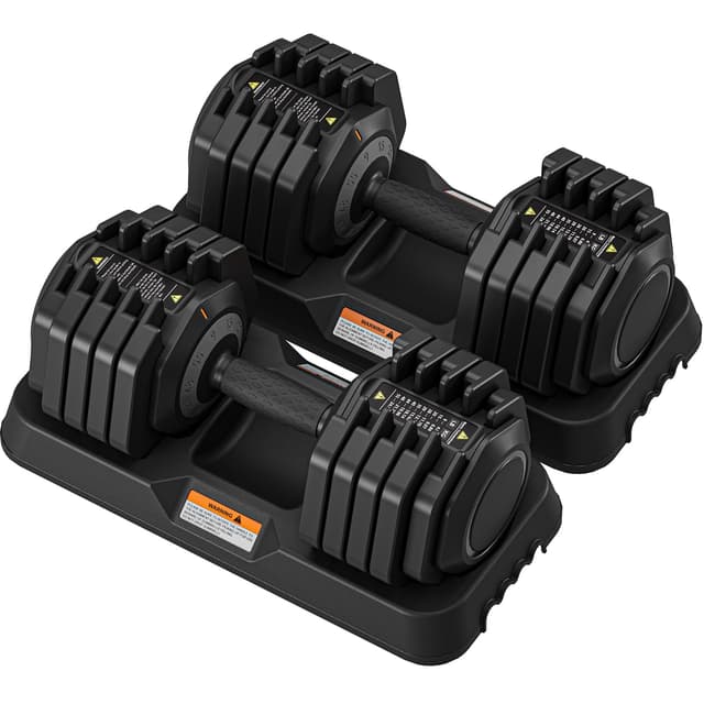 Dripex Hanteln, 11kg/24.5kg Verstellbare Kurzhantel mit Anti-Rutsch Griff