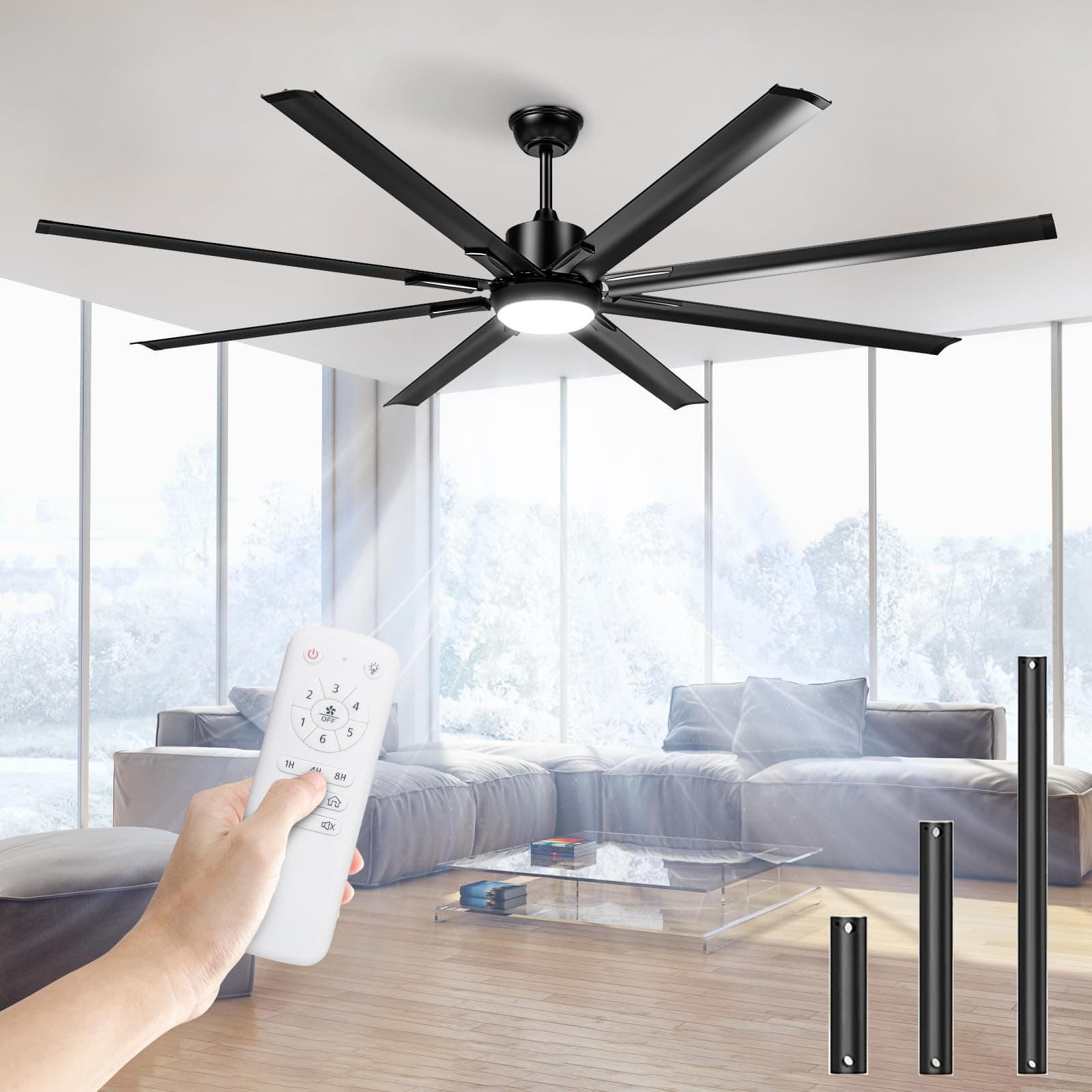Airwit 183cm Extra Großer Aluminium Flügel Deckenventilator 🌬️🏡