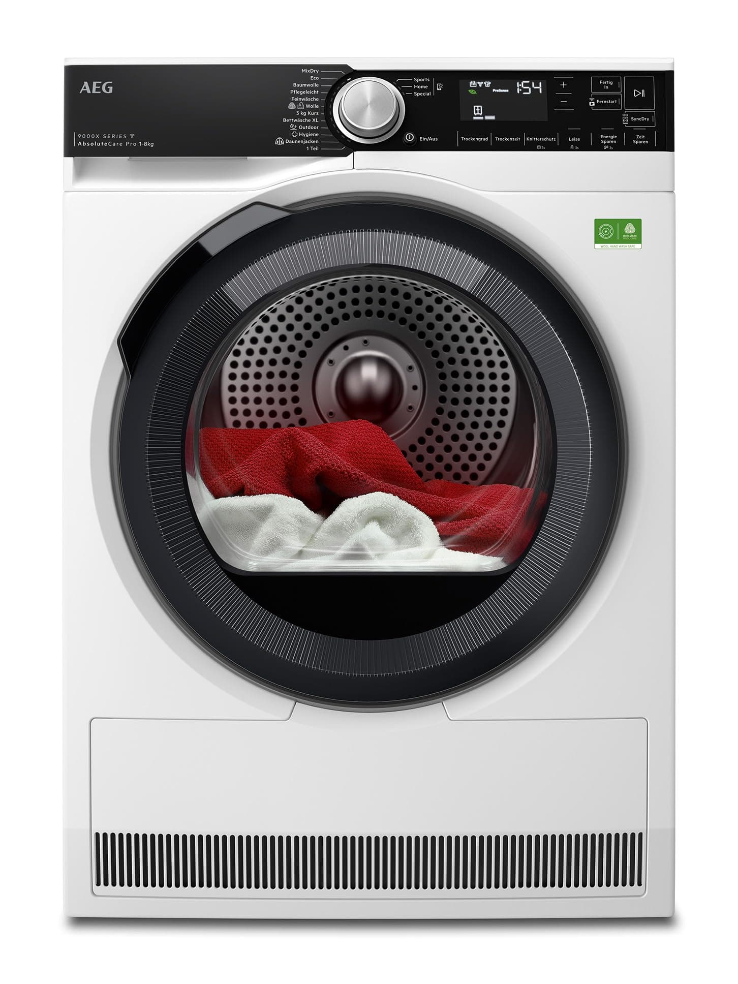AEG WiFi Wärmepumpentrockner 8 kg mit SmartDry, Serie 9000 🌟