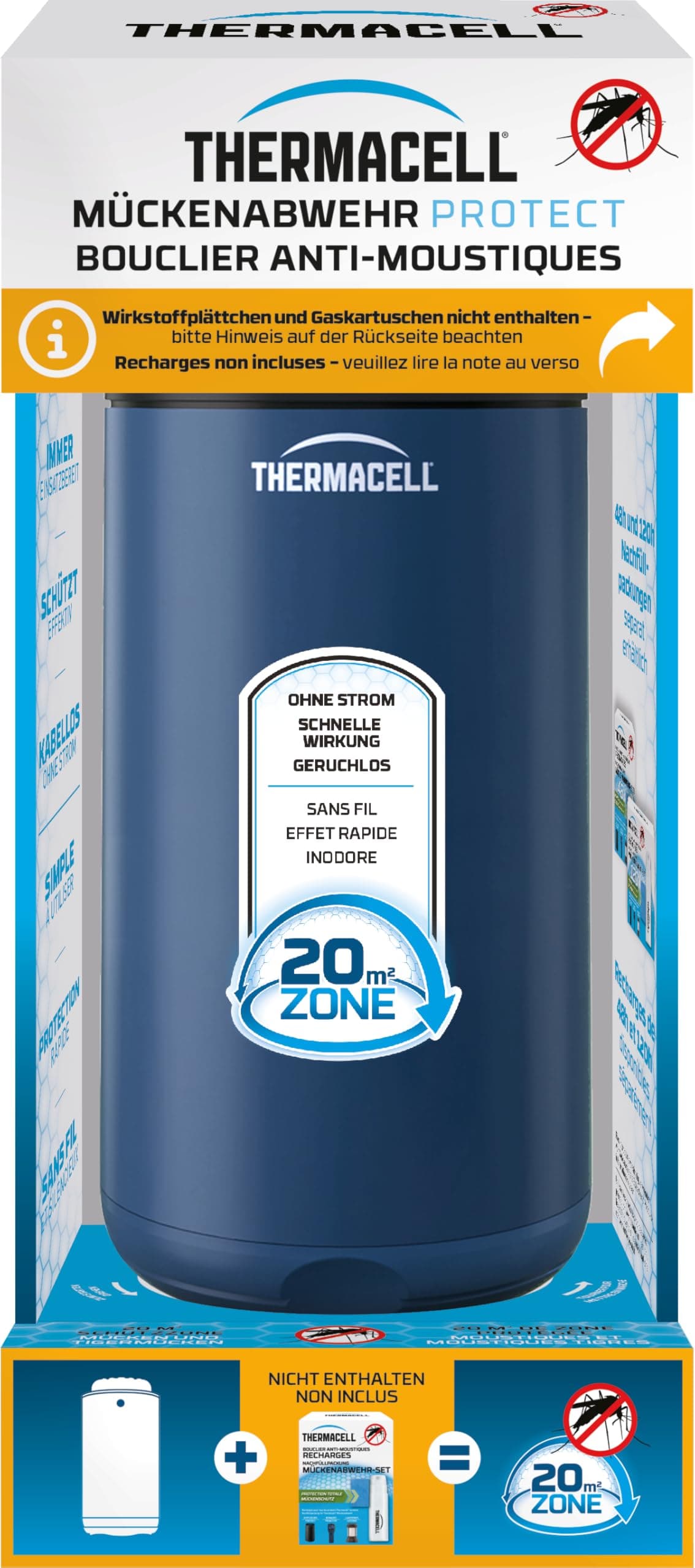 Innovatives Thermacell Mückenabwehr Protect Basisgerät in Navy Blue 🦟🌿