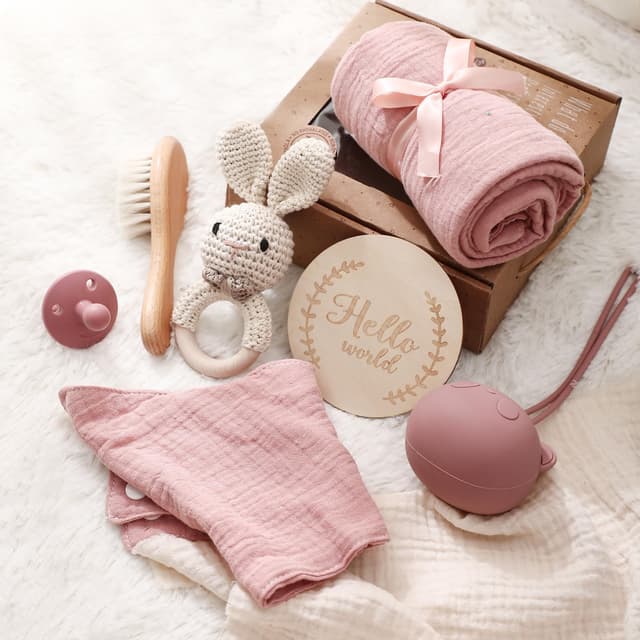 Youuys 7-Teilig Baby Geschenk zur Geburt für Neugeborene 🎁👶