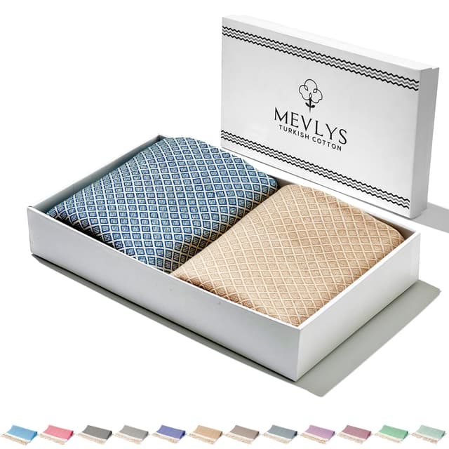 MEVLYS Strandtuch Hamamtuch [2er Set] 🏖️
