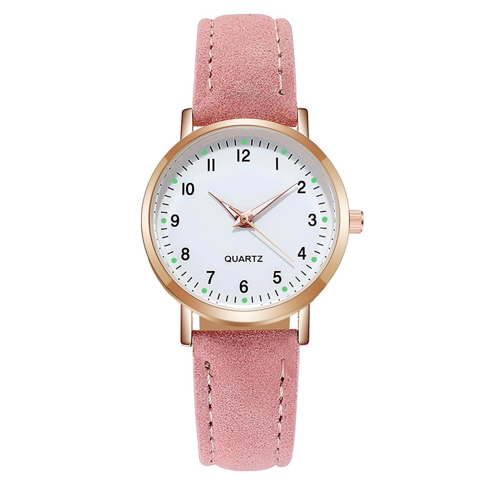 AOOSU Damenuhr Leder mit schlichtem Design ⌚