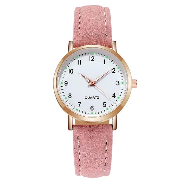 AOOSU Damenuhr Leder mit schlichtem Design ⌚