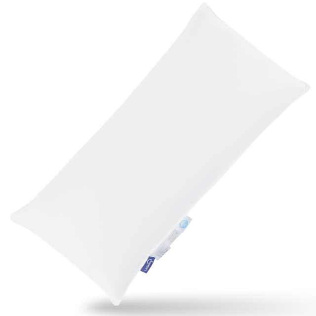 Uniency Daunenkissen 40x80 3 Kammer 100% Baumwollbezug Füllung 800g
