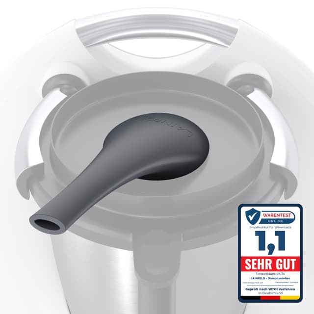 LAINFELD Dampfumleiter für Thermomix TM5 TM6 | Dampfableiter für Hängeschränke Schutz | Dampf Umleitung Küchen Zubehör für Vorwerk TM-5 TM-6 Für Tm5/6 - Anthrazit ⭐ Deal des Tages ⭐