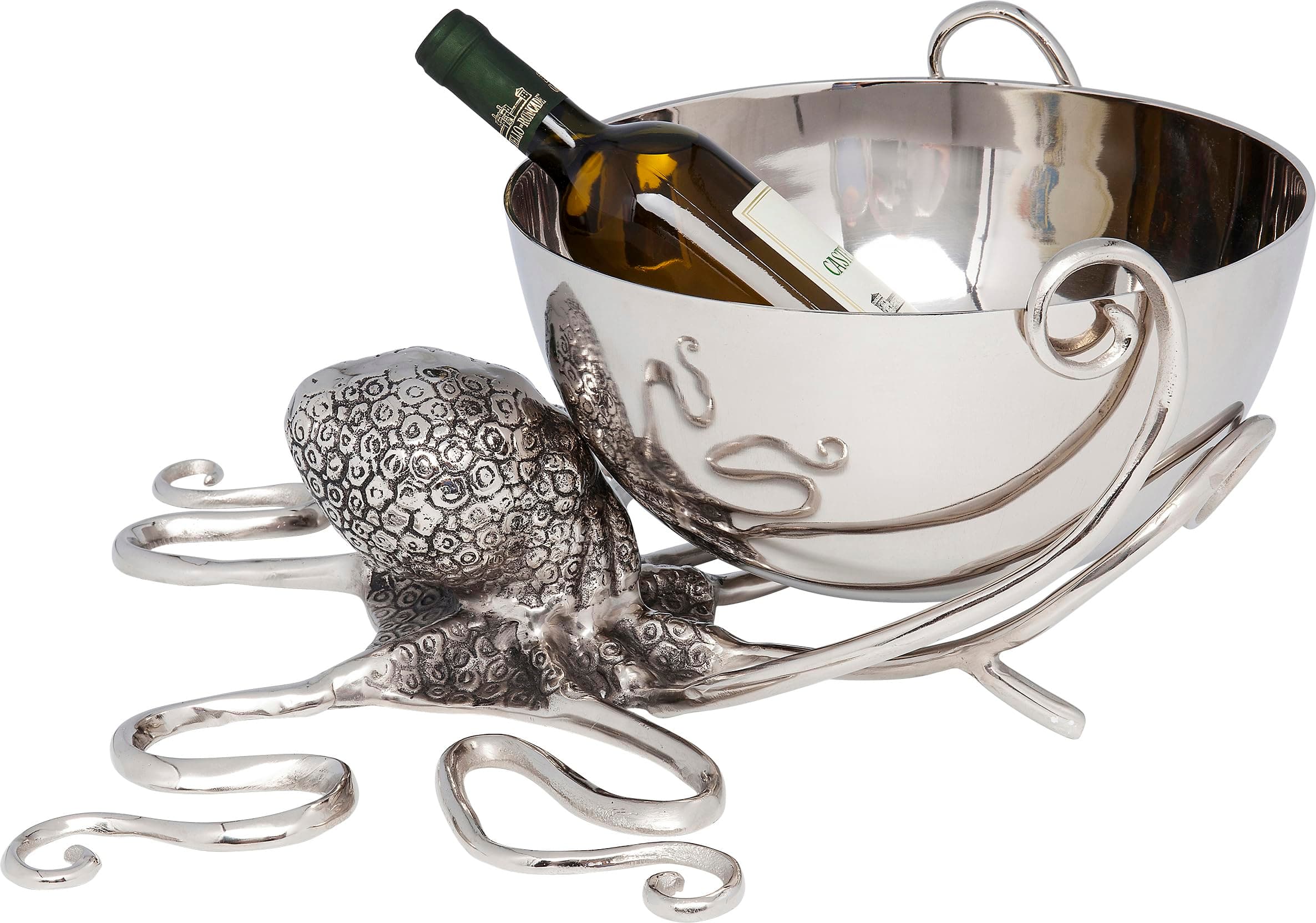 Angebot: Kare Design Weinkühler Octopus, Silber 🐙