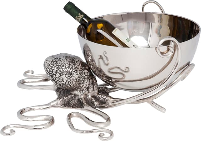 Angebot: Kare Design Weinkühler Octopus, Silber 🐙