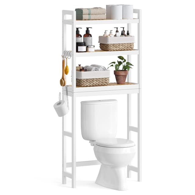 🚽🌿 SONGMICS Toilettenregal aus Bambus - Platzsparend und Stilvoll 🌿🚽