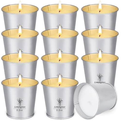 Angebot: 12 Stück Citronella Kerze Outdoor 🕯️🍋