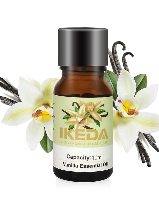 Auto Lufterfrischer Öle Refills - 10ml 100% natürliche Duft ätherisches Öl - Aromatherapie Öle für Diffusor, Luftbefeuchter, Reiniger (Vanille)