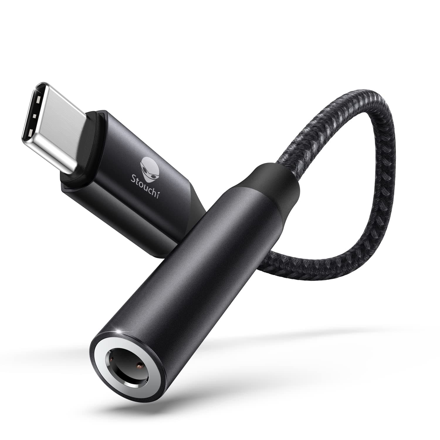 Stouchi Adapter USB C auf Klinke, 🎧 USB Typ C auf 3,5 mm Kopfhörer Adapter Aux Audio Dongle