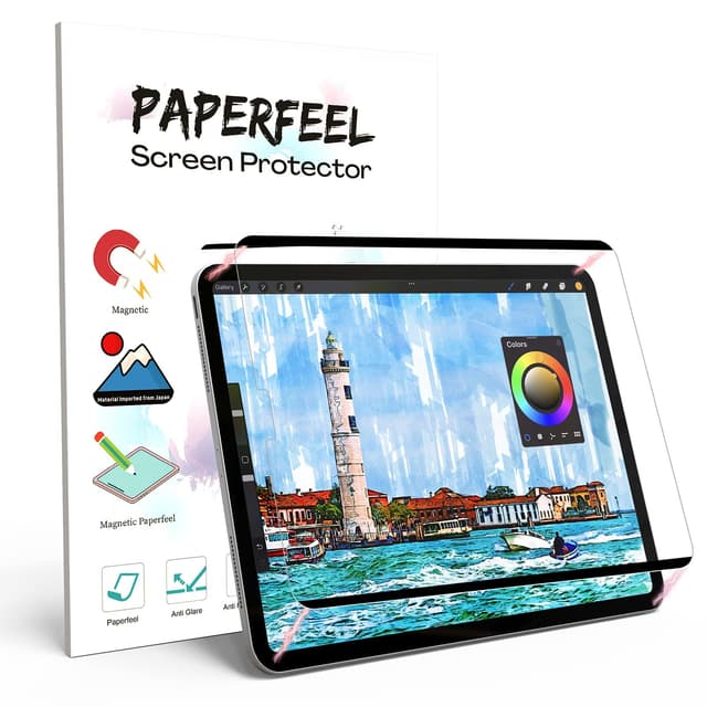 PAPERFEEL Magnetischer Schutzfolie für iPad Pro 11 Zoll 2022-2018, iPad Air 5th/4th 2022/2020