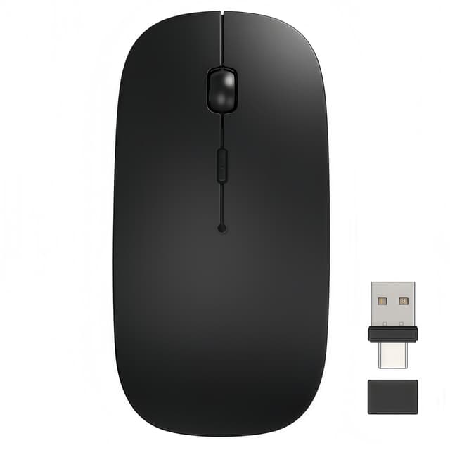 Azmall Kabellose Bluetooth Maus für iPad Pro/MacBook/Laptop/PC/Computer - Schwarz 🖱️