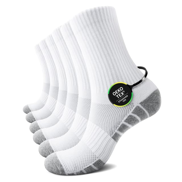 🧦 TUUHAW 6 Paar Socken Herren Damen Tennissocken Sportsocken Laufsocken