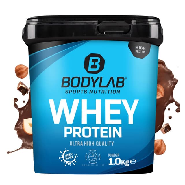 Angebot: Bodylab24 Whey Protein Pulver, Haselnuss-Schokolade, 1kg 🌰🍫