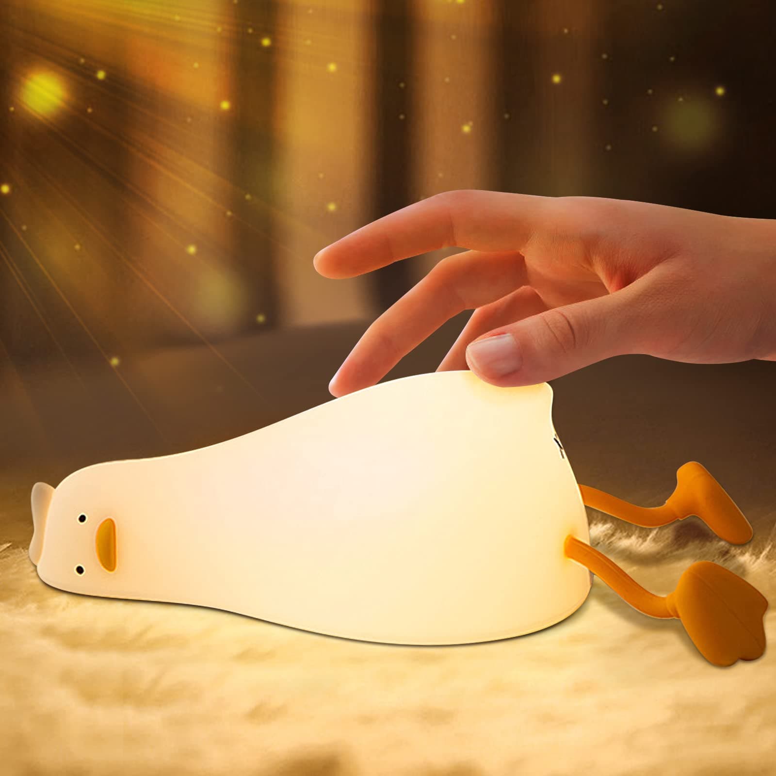 LED Ente Nachtlicht Kinder - Niedliche Silikon Enten Lampe 🦆🌙