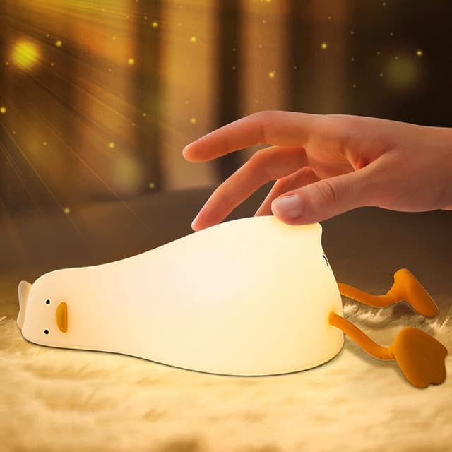 LED Ente Nachtlicht Kinder - Niedliche Silikon Enten Lampe 🦆🌙