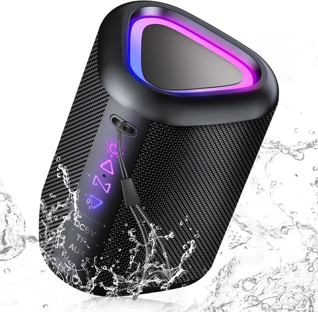 Aowoka Bluetooth Lautsprecher mit Licht, 2025 Musikbox Tragbarer Box 🔊🎶🌈