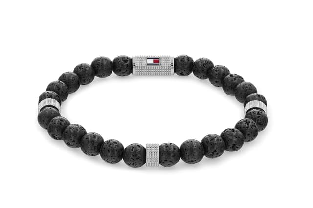 Tommy Hilfiger Armband für Herren mit Schmuckperlen und Lava Steinen 🌟