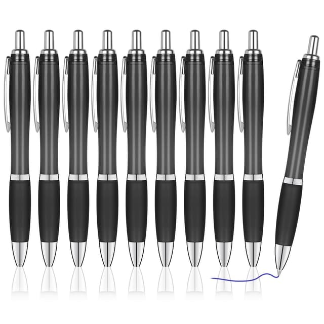 🎁 AUAUY Einziehbare Kugelschreiber - 10 Stück Druckkugelschreiber Set 🌈