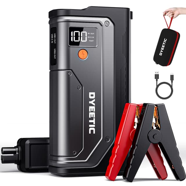Starthilfe Powerbank 6000A für 12V Fahrzeuge 🚗🔋💡