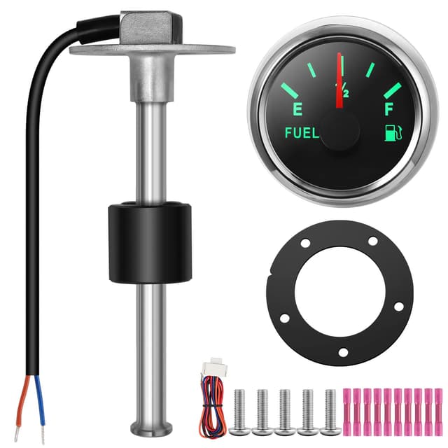 🚗📊 Rupse Universal Auto Kraftstoffstandsanzeige Tankuhr mit Wasserstandssensor 150mm
