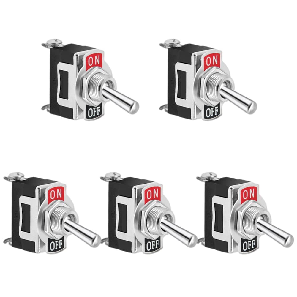 GLL 5pcs Wipp-Kippschalter SPST 2 Pin Ein Aus Schalter 🚗⛵