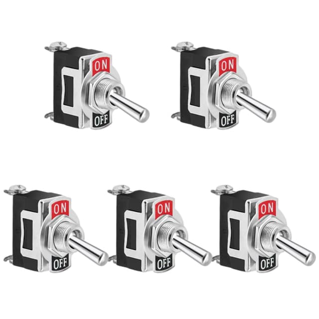 GLL 5pcs Wipp-Kippschalter SPST 2 Pin Ein Aus Schalter 🚗⛵