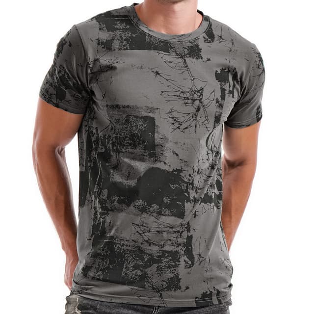 RONOMO Herren T-Shirt | Street Graffiti | XXL Fk Grau 😎👕
